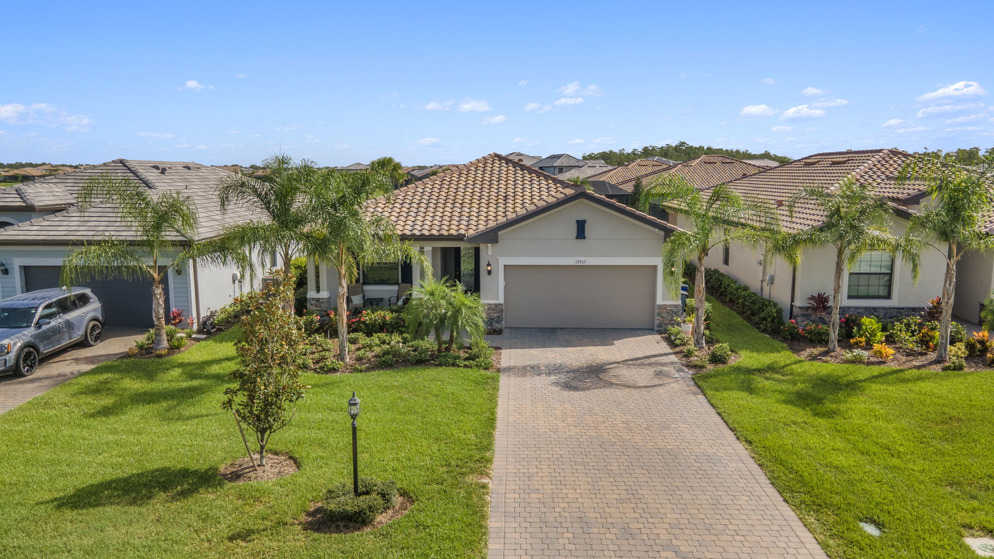 Aerial Front Exterior