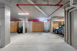 14 Ft Wide Garage Spot w Storage Bin.