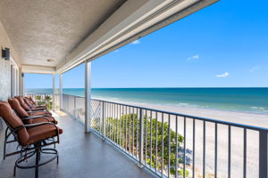 .. Balcony Looking South. NOTE: Storm Shutters.