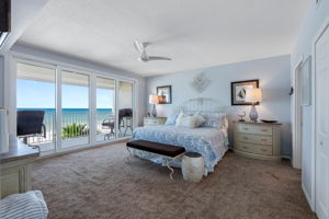 .. Gulf front Master Bedroom w Balcony Access.