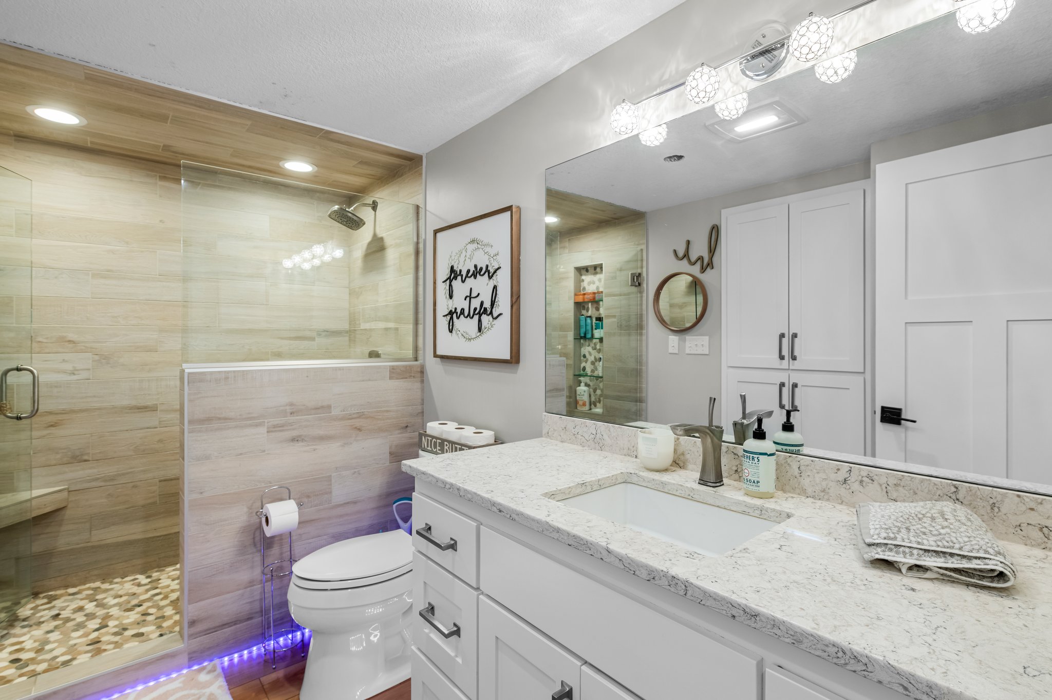 LL Bathroom with walk-in shower