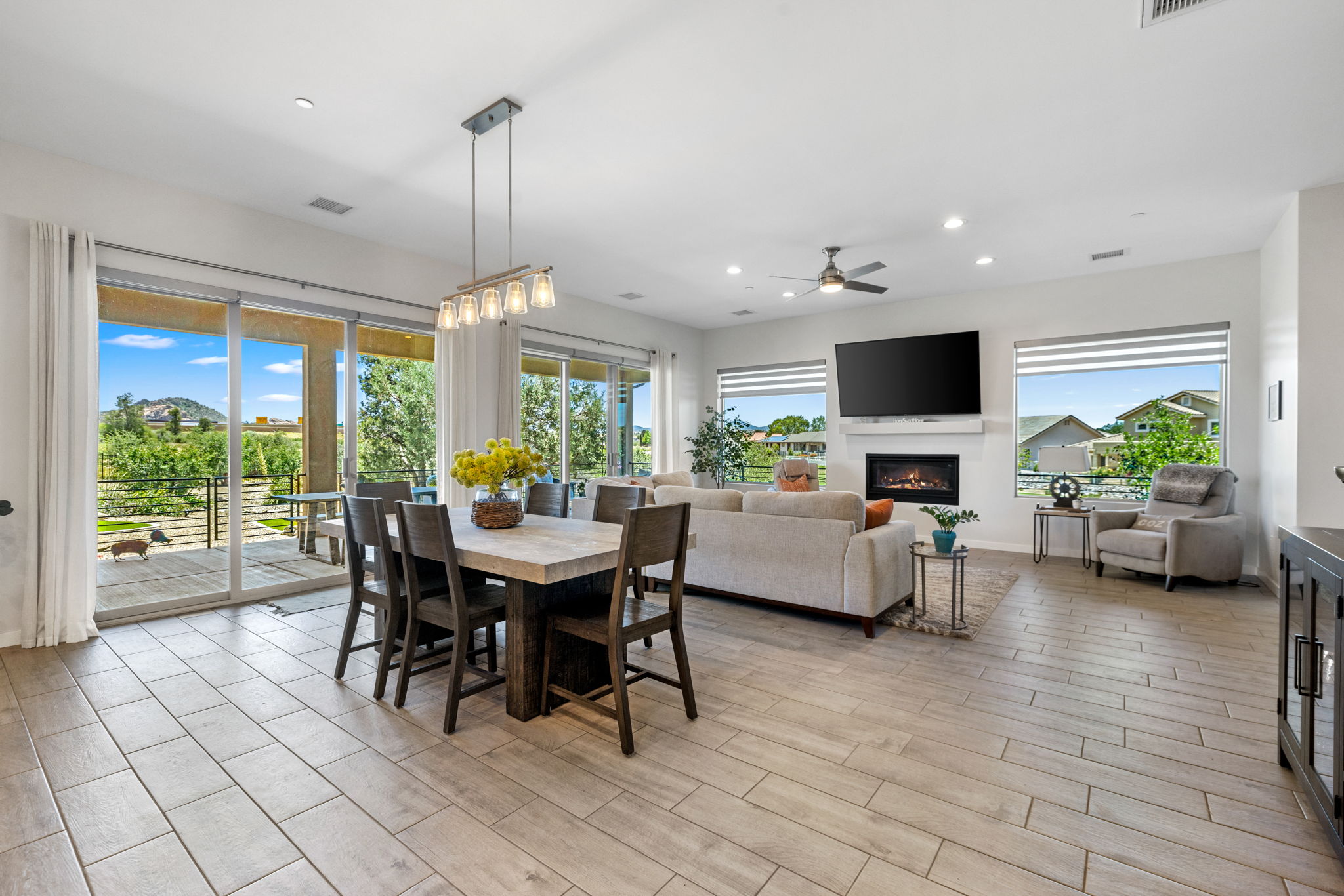 Dining to Living Room