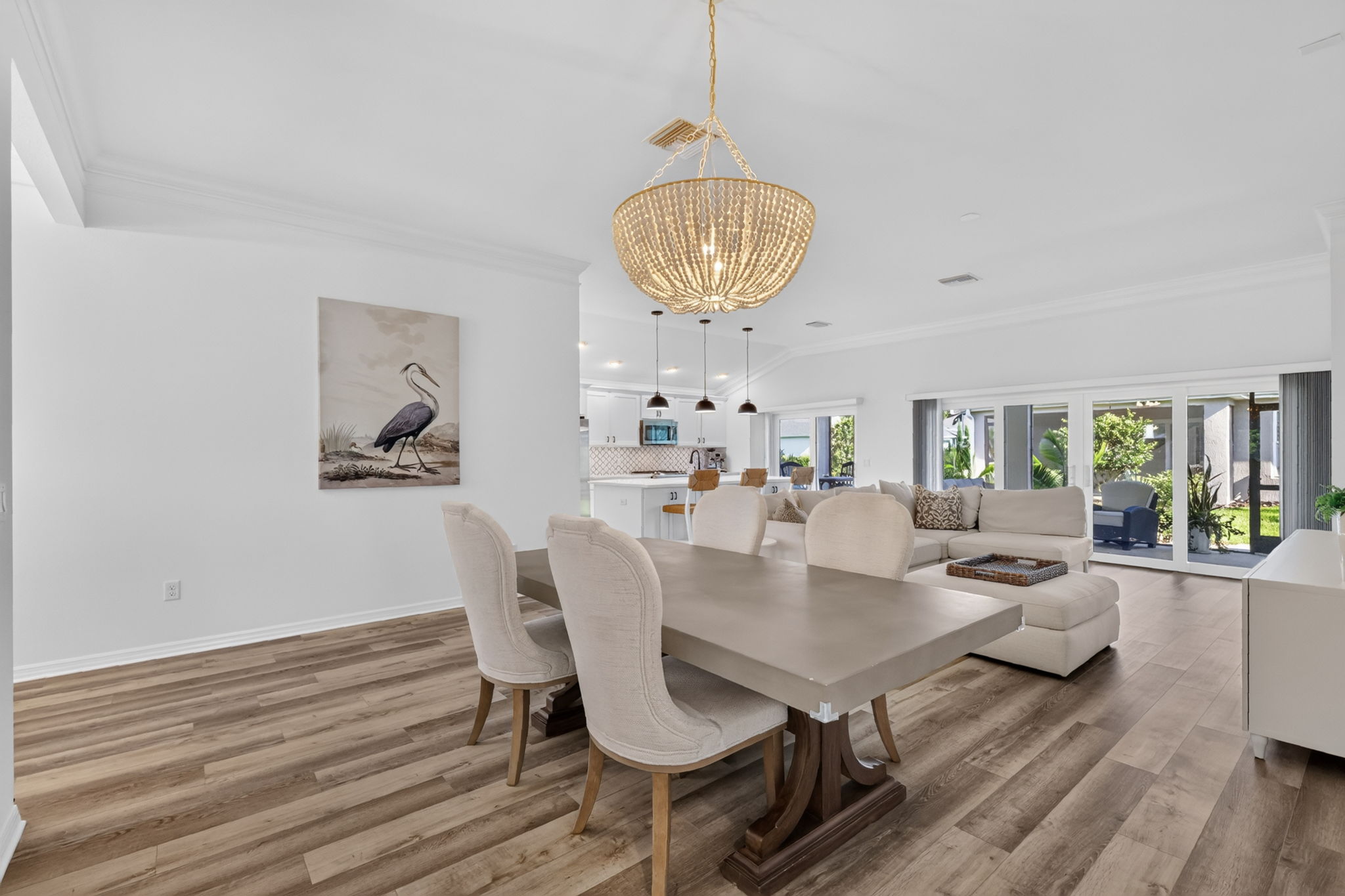 Living, Dining, and Kitchen