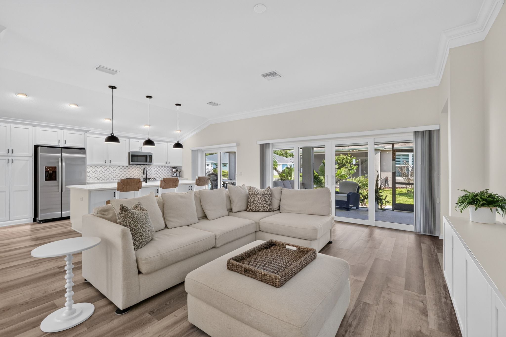 Kitchen and Living Room