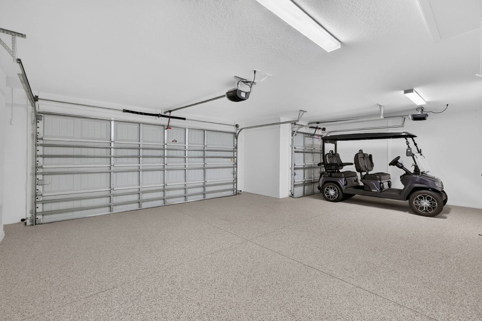 OVERSIZED 593sf Two-Car PLUS Golf Cart Garage