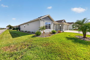 Front Elevation with SPACIOUS Corner Lot