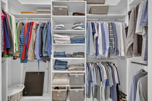 Primary Bedroom Customized Walk-In Closet