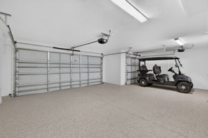 OVERSIZED 593sf Two-Car PLUS Golf Cart Garage
