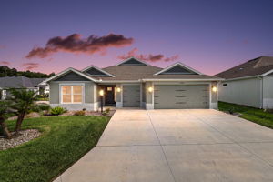 Twilight Front Elevation