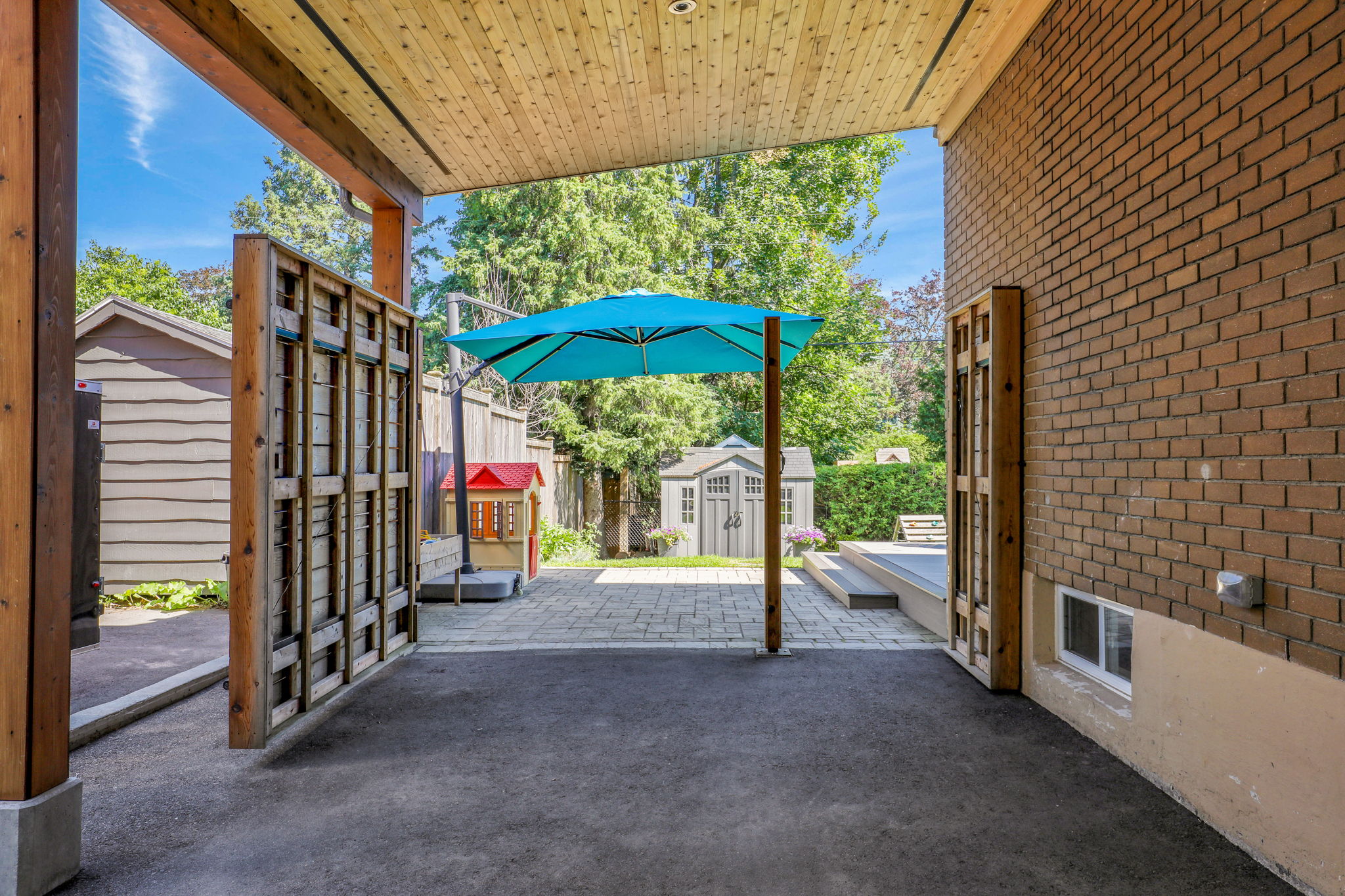 play area from carport