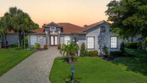 Aerial Front Exterior-Dusk