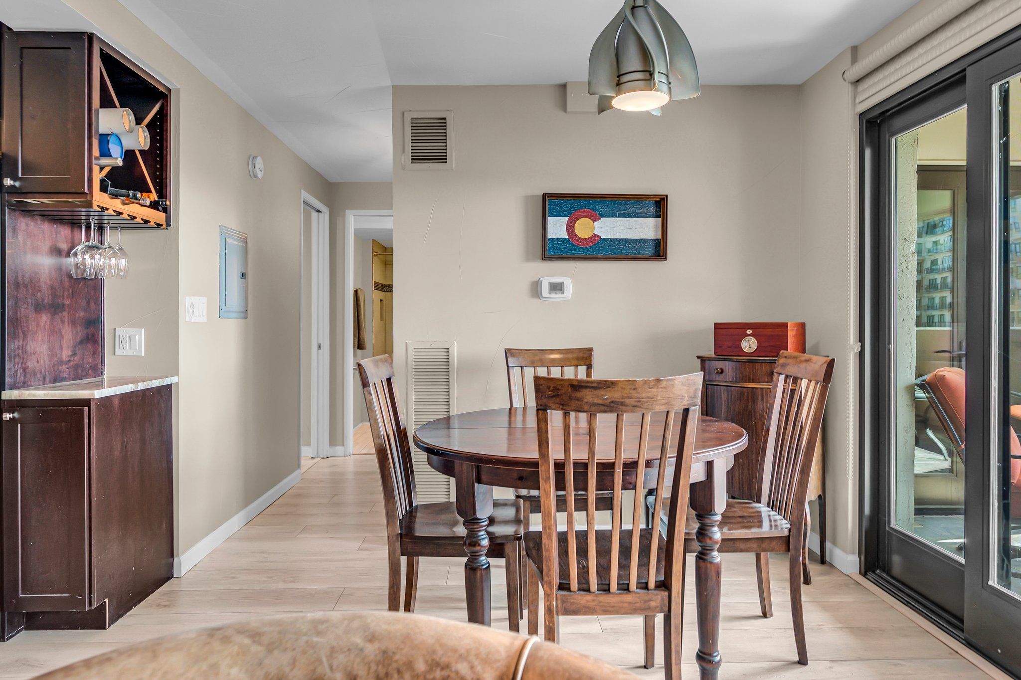 Dining Room with Beverage Station