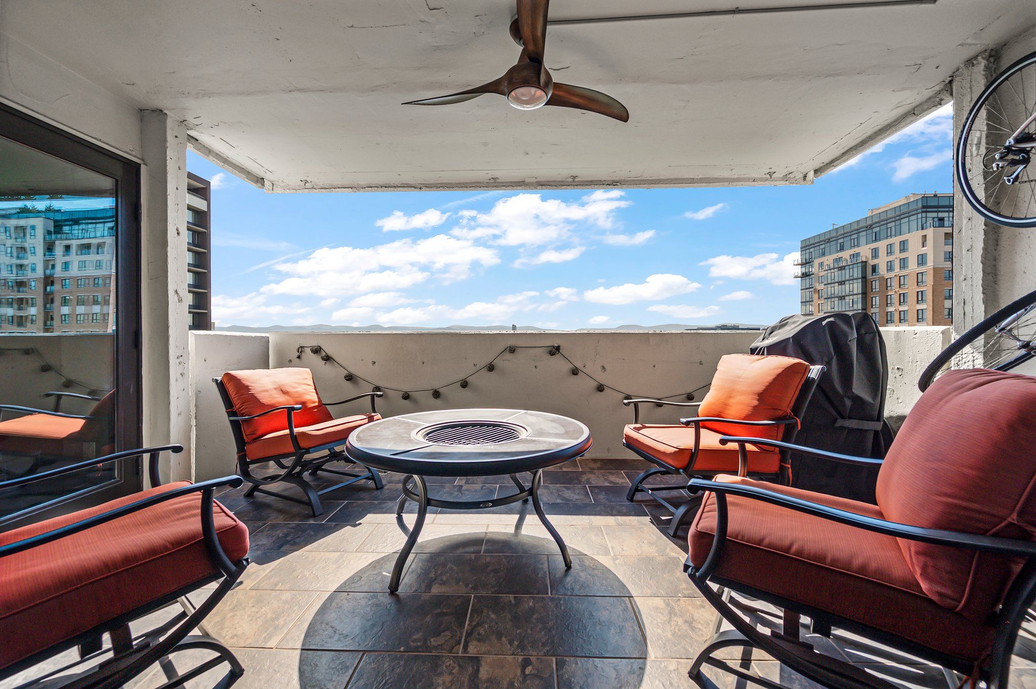 Balcony Patio with Mountain Views