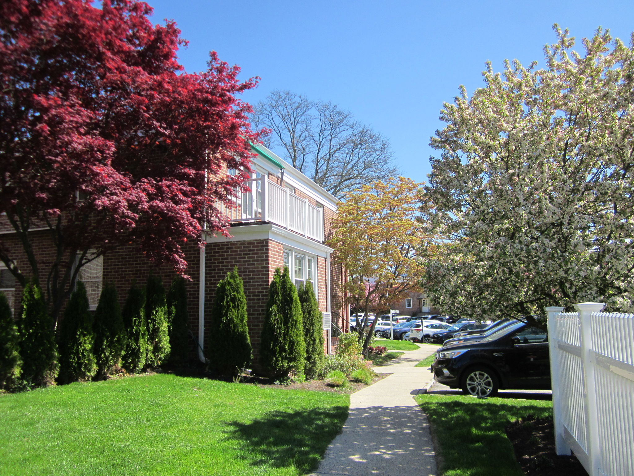South-facing facade. At-door parking, quick access to Milbank Ave.