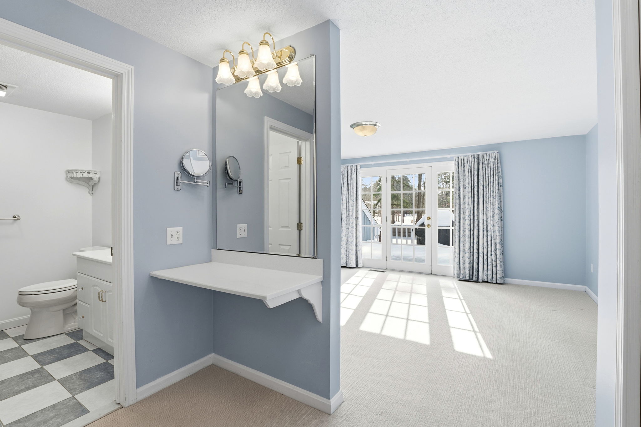 Primary Bedroom Suite III | Custom vanity & full bath