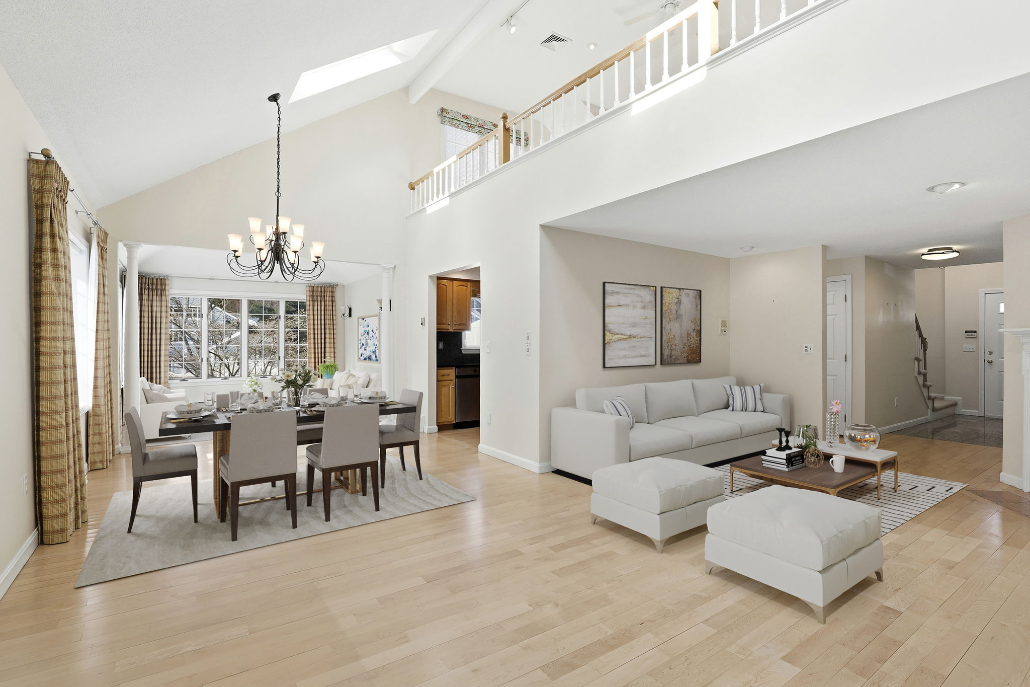 Living/Dining Room | Open Floor Plan IV (Virtually Staged)