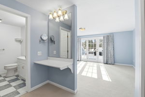 Primary Bedroom Suite III | Custom vanity & full bath