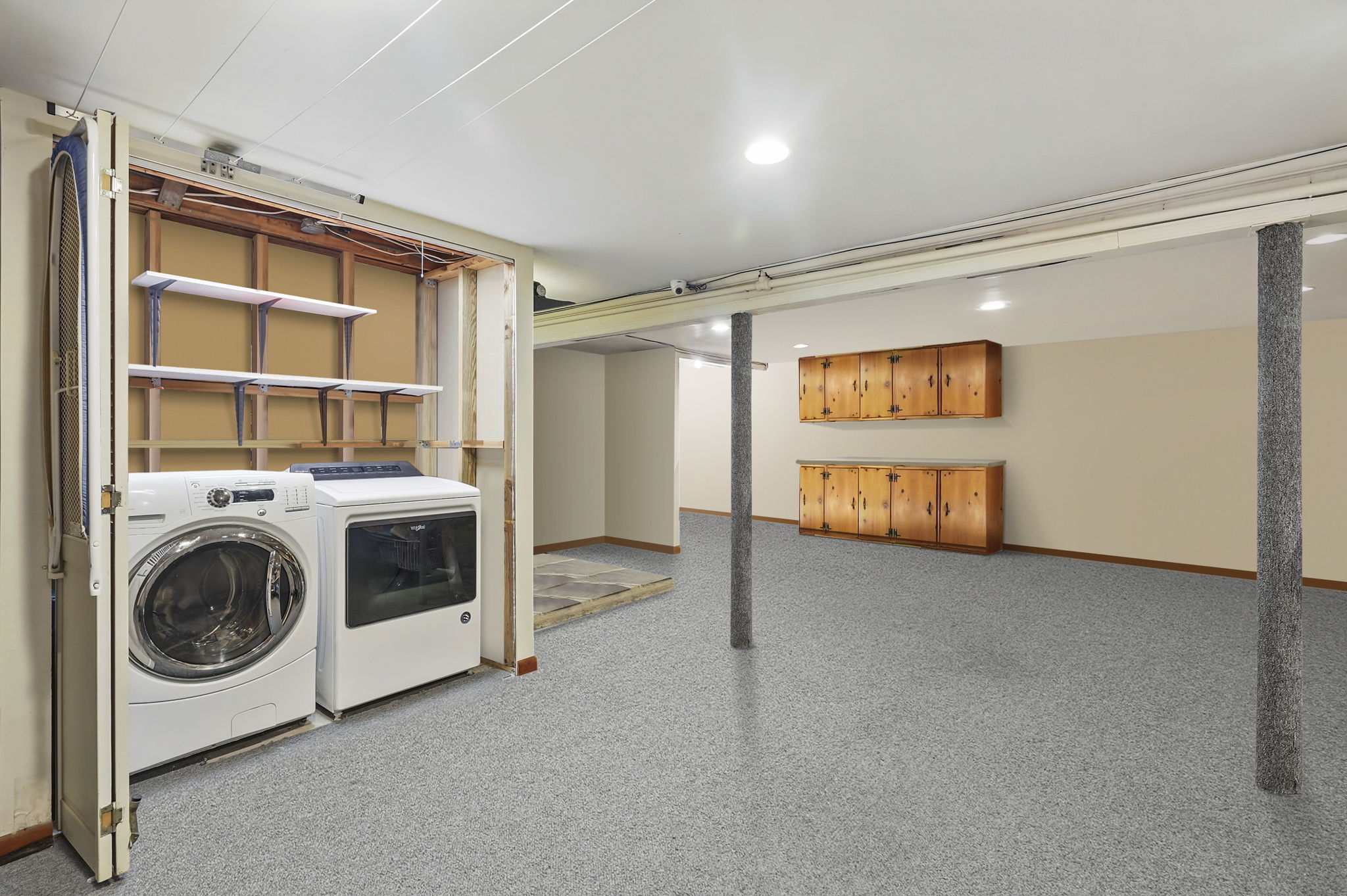 Laundry area digital to show open space