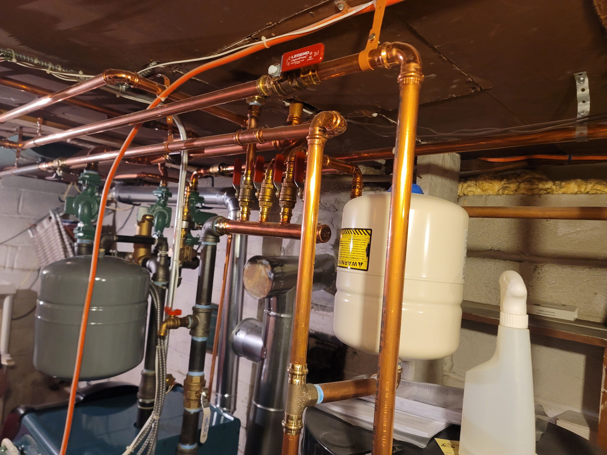 COPPER PIPES for 2 zone heating 2020