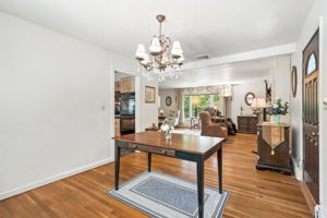 Dining Room to adjoining living Room