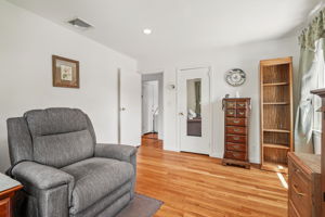 Bedroom with double deep closet
