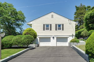 Large driveway and 2 car Garage