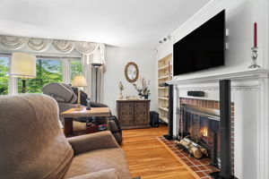 Living Room Woodburning Fireplace