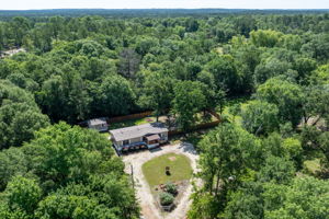 Beautiful rock and gravel driveway that leads straight up to the home—combining charm with easy access.