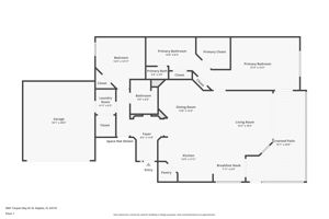 Floorplan shows owner's 3rd bedroom locked off