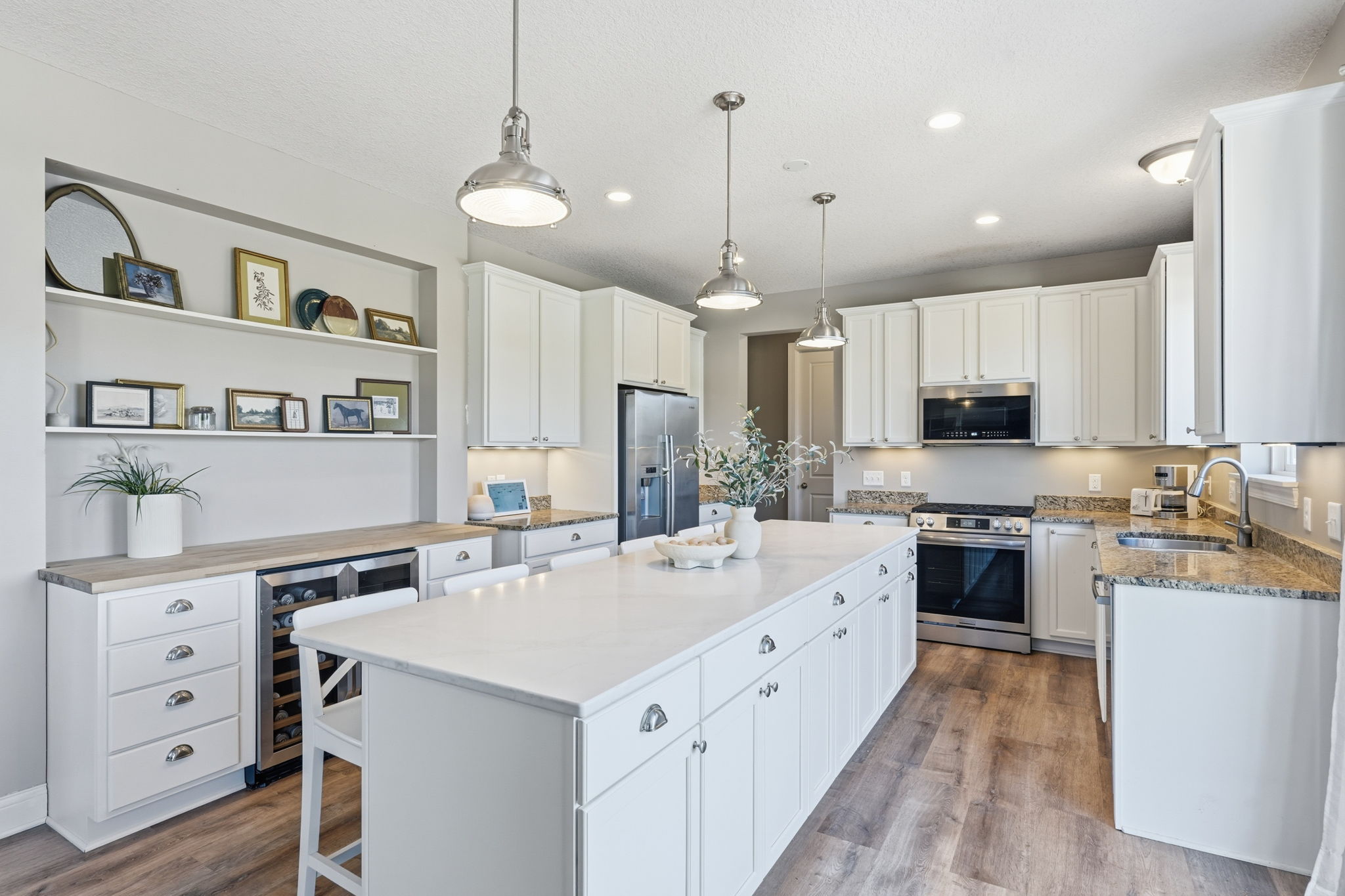 20024 Fern Glen Lane N - New 10 ft kitchen island with new cabinets and quartz countertop