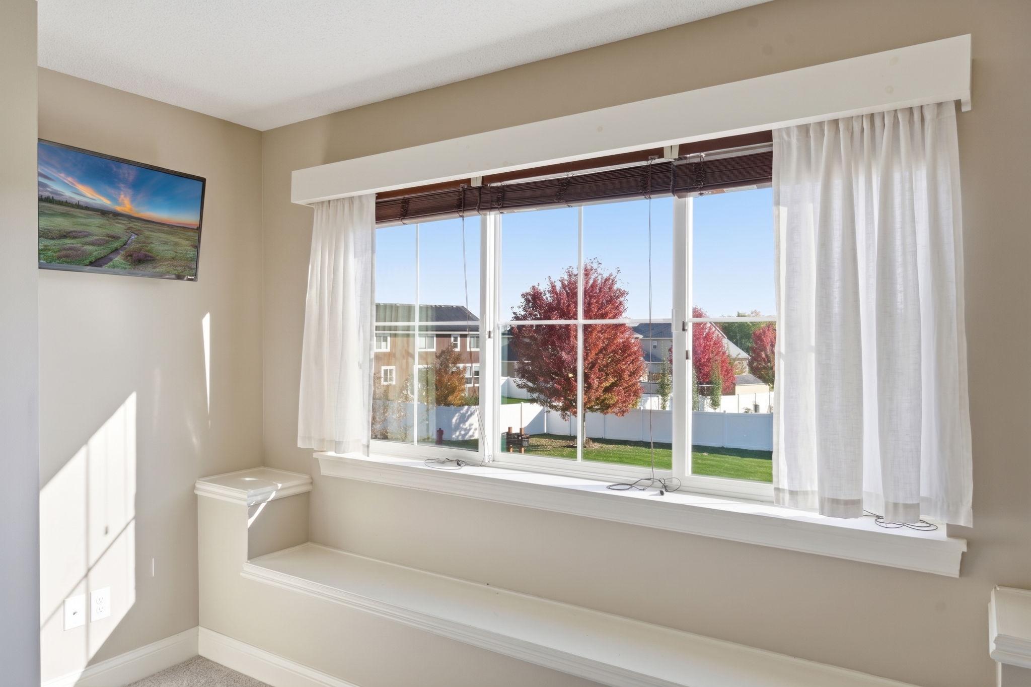 20024 Fern Glen Lane N -  bedroom on upper level with view of neighborhood/front yard