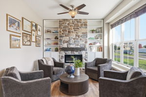20024 Fern Glen Lane N -  New stone fireplace and built-ins