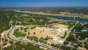 True Waterfront with 2 Ready to Build Lots on South Shore of Lake Travis.  Boat is negotiable.  Majority of Acreage within High Game Fence & Outside of Floodplain. Parameters are approximate.