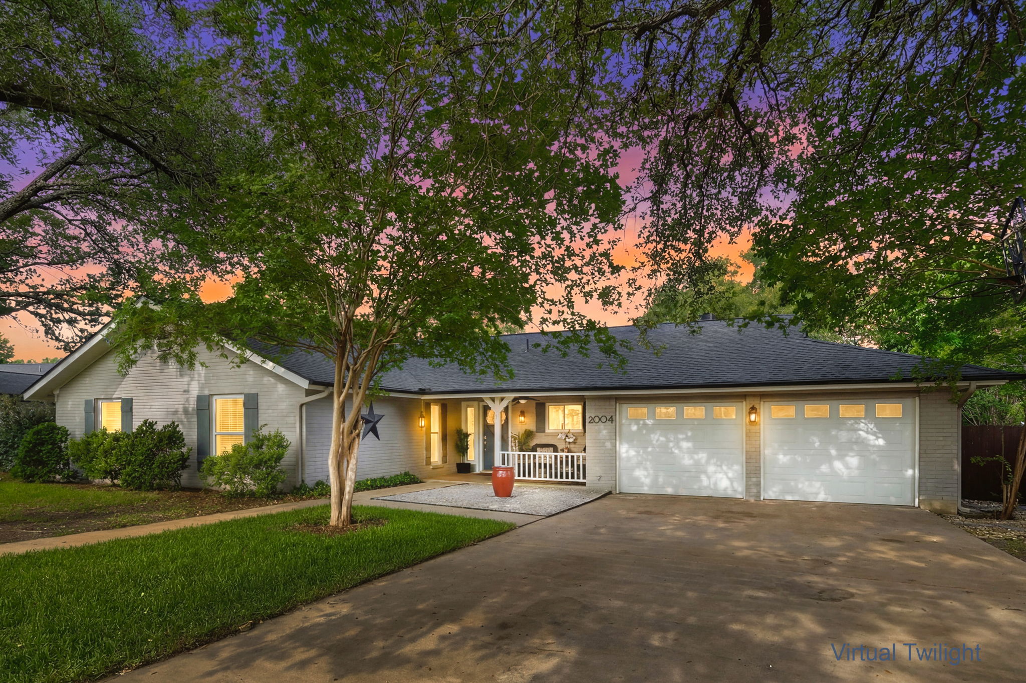 Virtual Twilight Front of Home