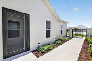 Front Gate and Screened Front Porch Entry