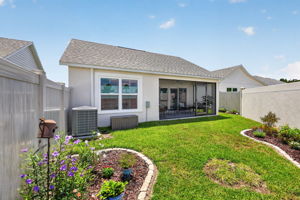 Rear Elevation with PRIVATE, SPACIOUS Yard