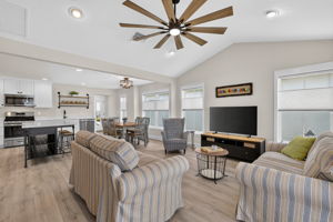 Living, Dining, and Kitchen