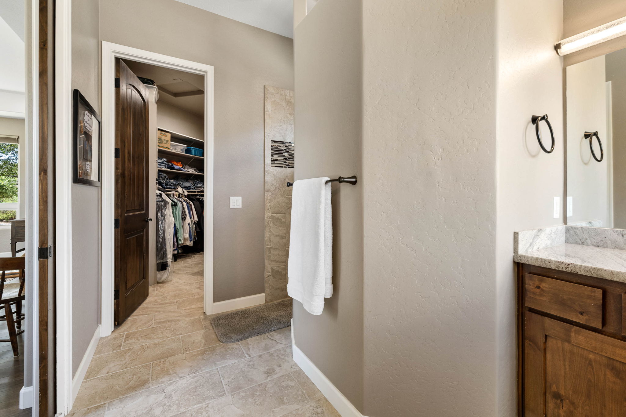 Primary Bathroom to Closet