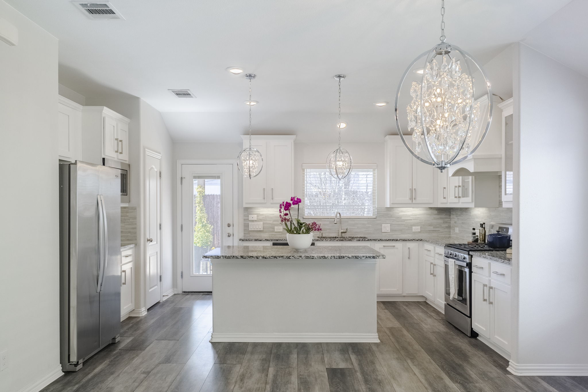 Open Dining area Kitchen