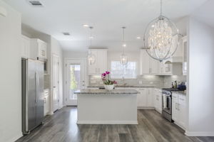 Open Dining area Kitchen