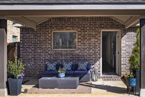 Oversized back covered Patio