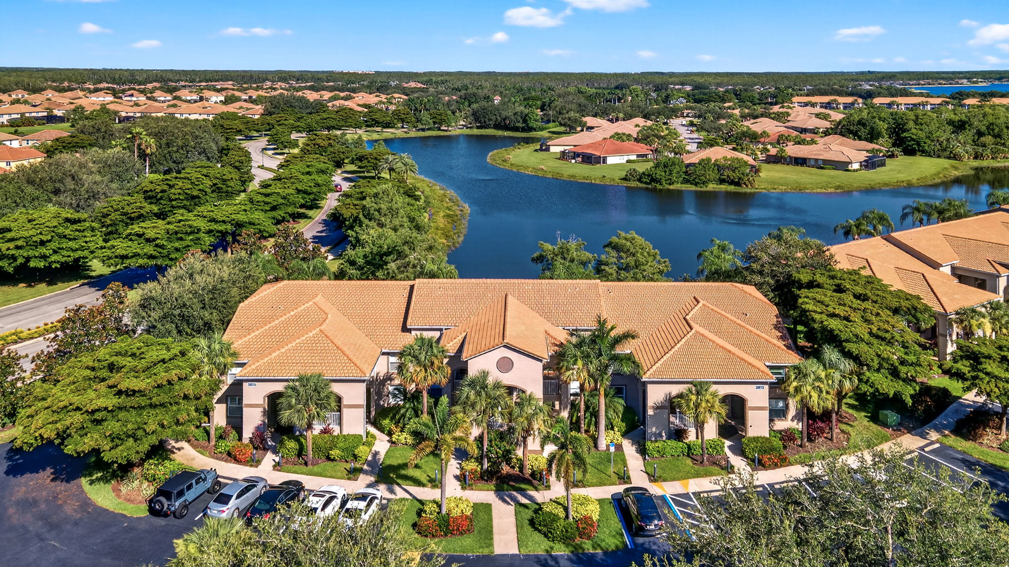 Aerial Front Exterior