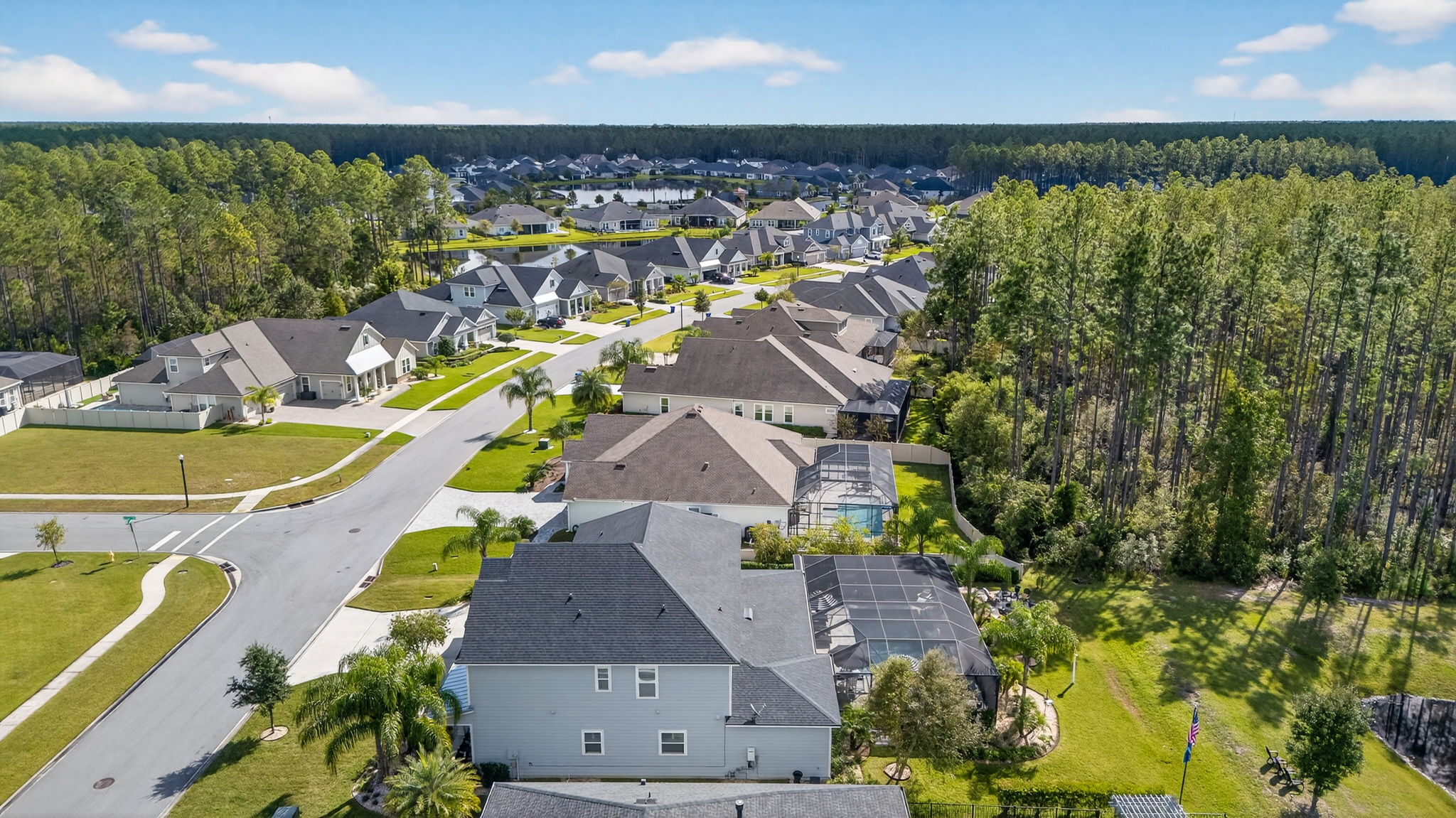 Aerial Side Exterior