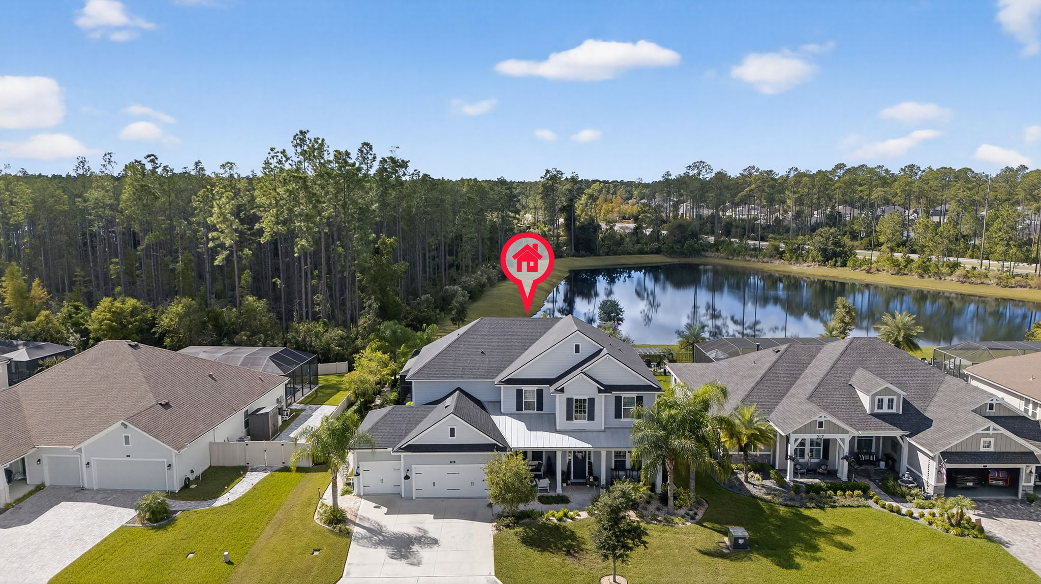 Aerial Front Exterior 2 - marker