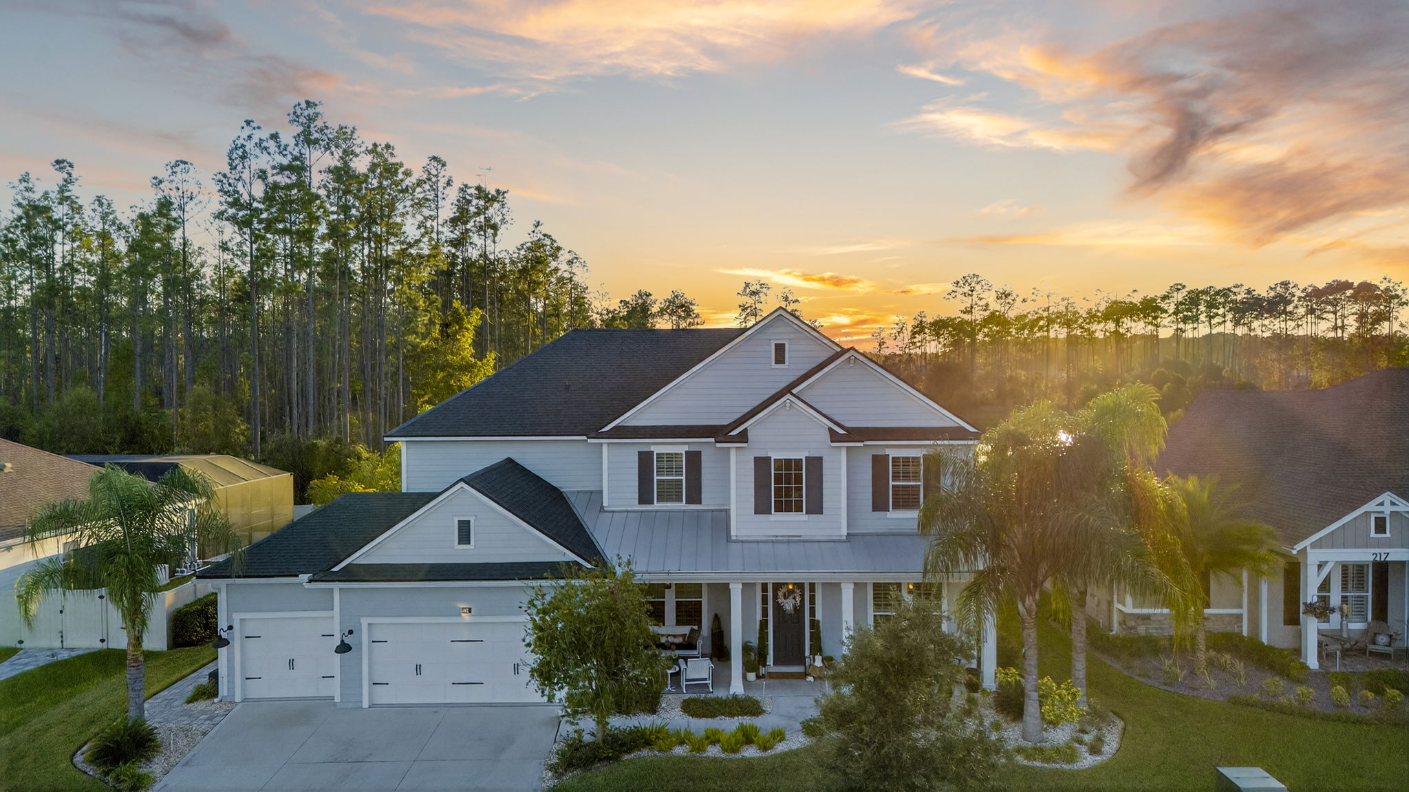 Twilight - Aerial Front Exterior 3