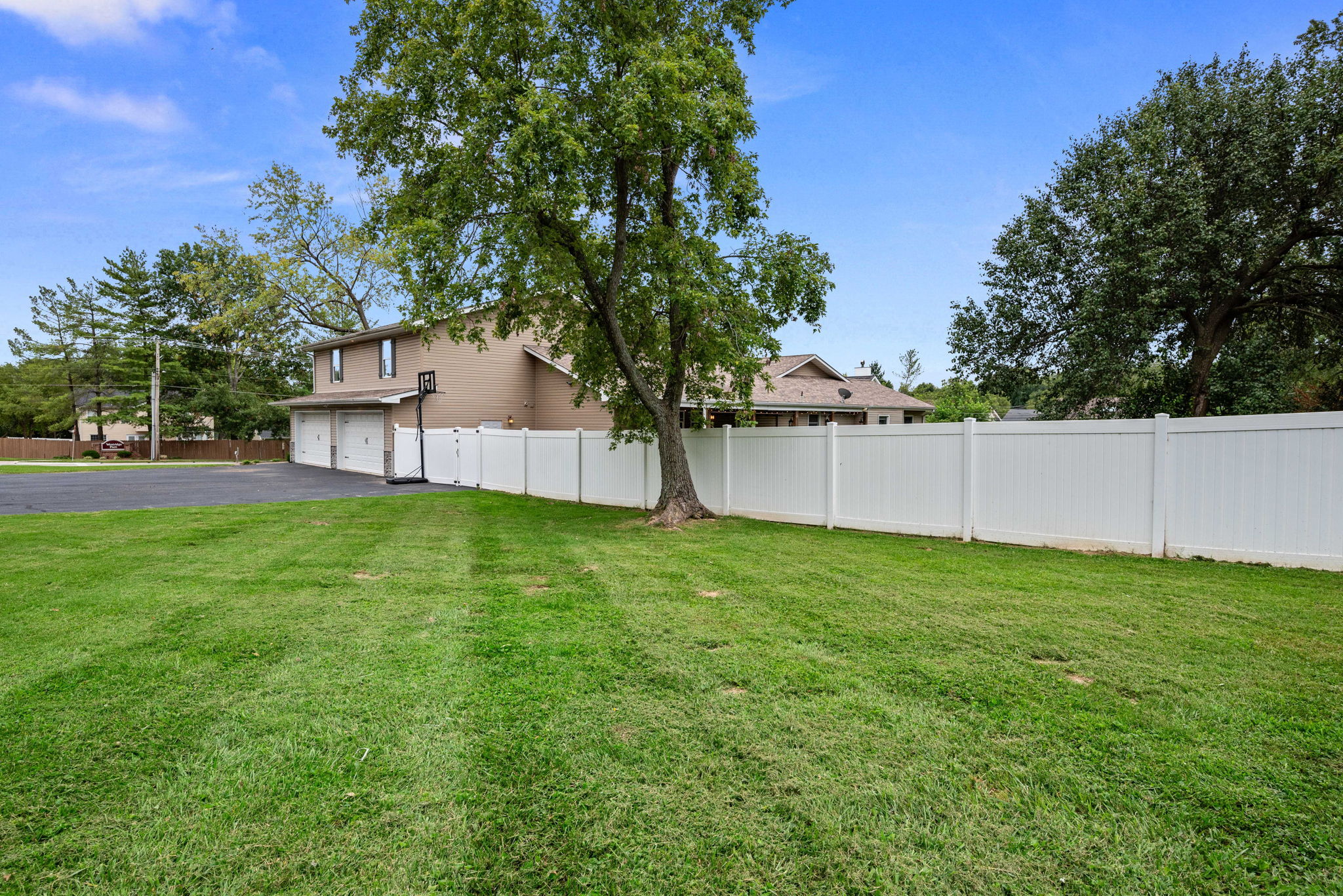 Even the side yard of this fabulous corner lot is large enough for a game of soccer or frisbee?!