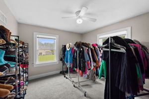 Bedroom 2 is currently being used as a dressing room but is IS a sizable bedroom with its own closet. Want to combine the 2 or possibly even with the 3rd for a dream suite? Check the floorplan- PERFECT for that.