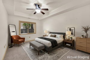 Virtually Staged Primary Bedroom