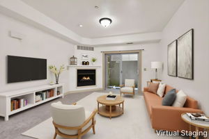 Virtually Staged Family Room