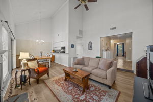 Penthouse level with volume ceilings